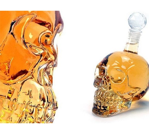 Crystal Head Kuru Kafa Cam Şişe 350 ml