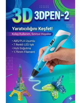 Üç Boyutlu Yazıcı 3D Kalem Pen Printer