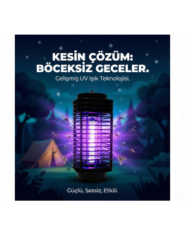 Elektrikli Sinek Öldürücü Cihaz Cız Lamba Mor Işık