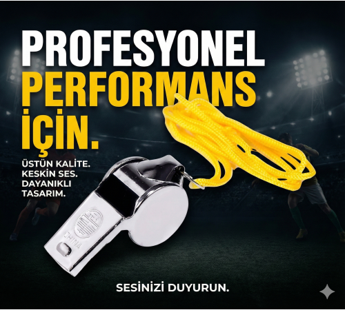 Metal Ipli Hakem ve Deprem Düdüğü (24'lü) Metal Ipli Hakem ve Deprem Düdüğü (24'lü)