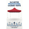3x3 Metre Gazebo Tente - Su Geçirmez, UV Korumalı, Hızlı Kurulum, Dayanıklı Katlanabilir Çardak (Kare Profil) 3x3 Metre Gazebo Tente - Su Geçirmez, UV Korumalı, Hızlı Kurulum, Dayanıklı Katlanabilir Çardak (Kare Profil)
