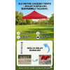 3x3 Metre Gazebo Tente - Su Geçirmez, UV Korumalı, Hızlı Kurulum, Dayanıklı Katlanabilir Çardak (Kare Profil) 3x3 Metre Gazebo Tente - Su Geçirmez, UV Korumalı, Hızlı Kurulum, Dayanıklı Katlanabilir Çardak (Kare Profil)
