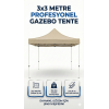 3x3 Metre Gazebo Tente - Su Geçirmez, UV Korumalı, Hızlı Kurulum, Dayanıklı Katlanabilir Çardak (Kare Profil) 3x3 Metre Gazebo Tente - Su Geçirmez, UV Korumalı, Hızlı Kurulum, Dayanıklı Katlanabilir Çardak (Kare Profil)