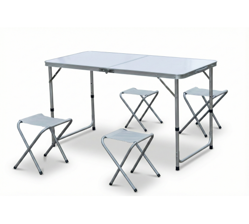 Katlanabilir Alüminyum Kamp Masa 4'lü Tabure Seti Katlanabilir Alüminyum Kamp Masa 4'lü Tabure Seti