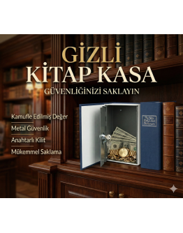 Kitap Görünümlü Gizli Kasa