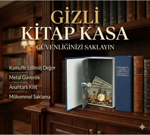 Kitap Görünümlü Gizli Kasa Kitap Görünümlü Gizli Kasa