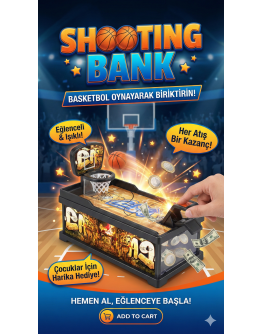 Şımartan Eğlenceli Basket Atmalı Basketbol Kumbara