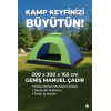 Kolay Kurulumlu Pratik Kamp Çadırı 8 Kişilik  (220x300x170)