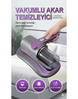 UV Işık Teknolojili Güçlü Motorlu Yatak Temizleme Cihazı - %99,9 Akar Giderme Özelliği ile