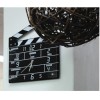 Clapperboard Clock  Analog Klaket duvar Saati